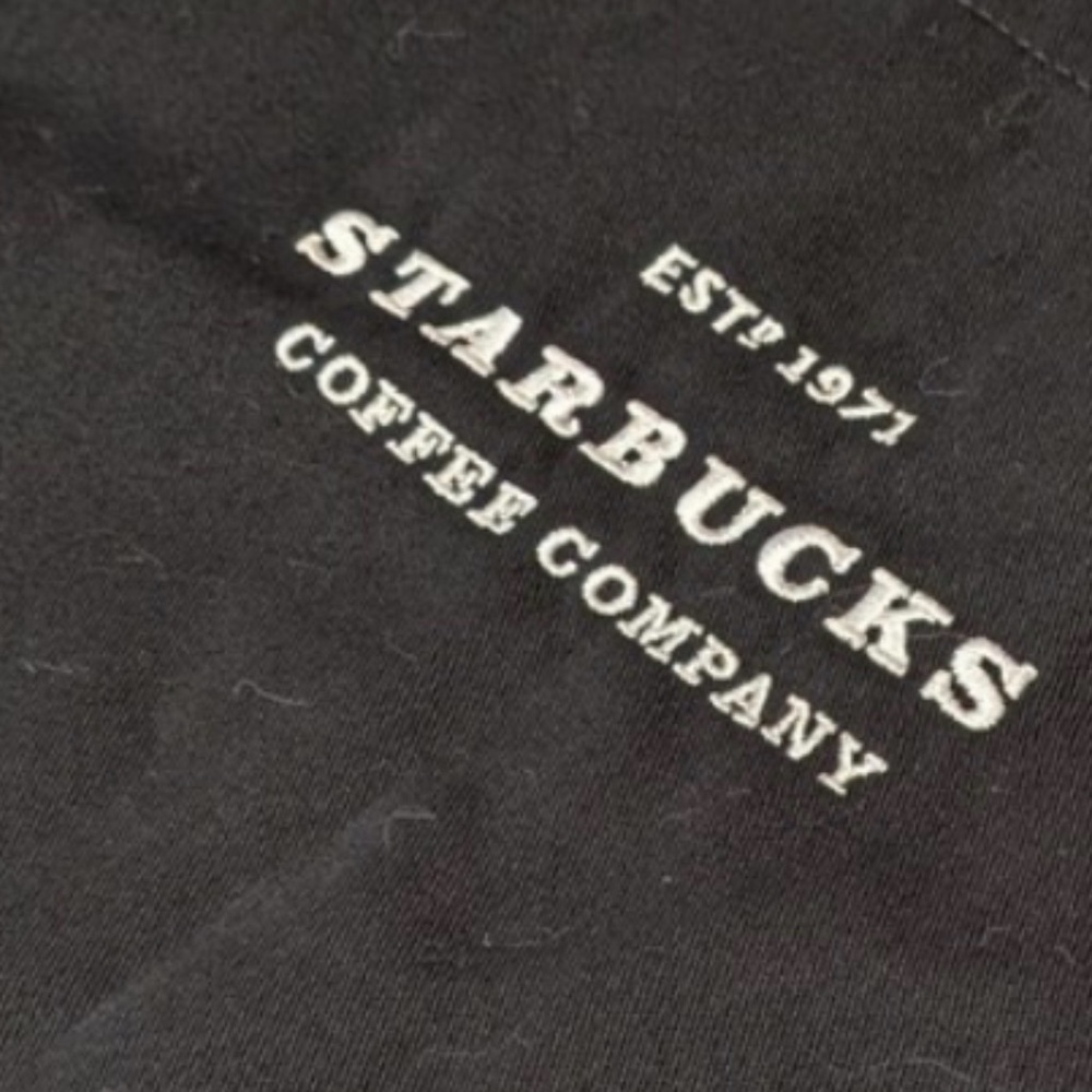 Starbucks Master Barista Black Apron Coffee Company Est 1971 Vintage Embroidered